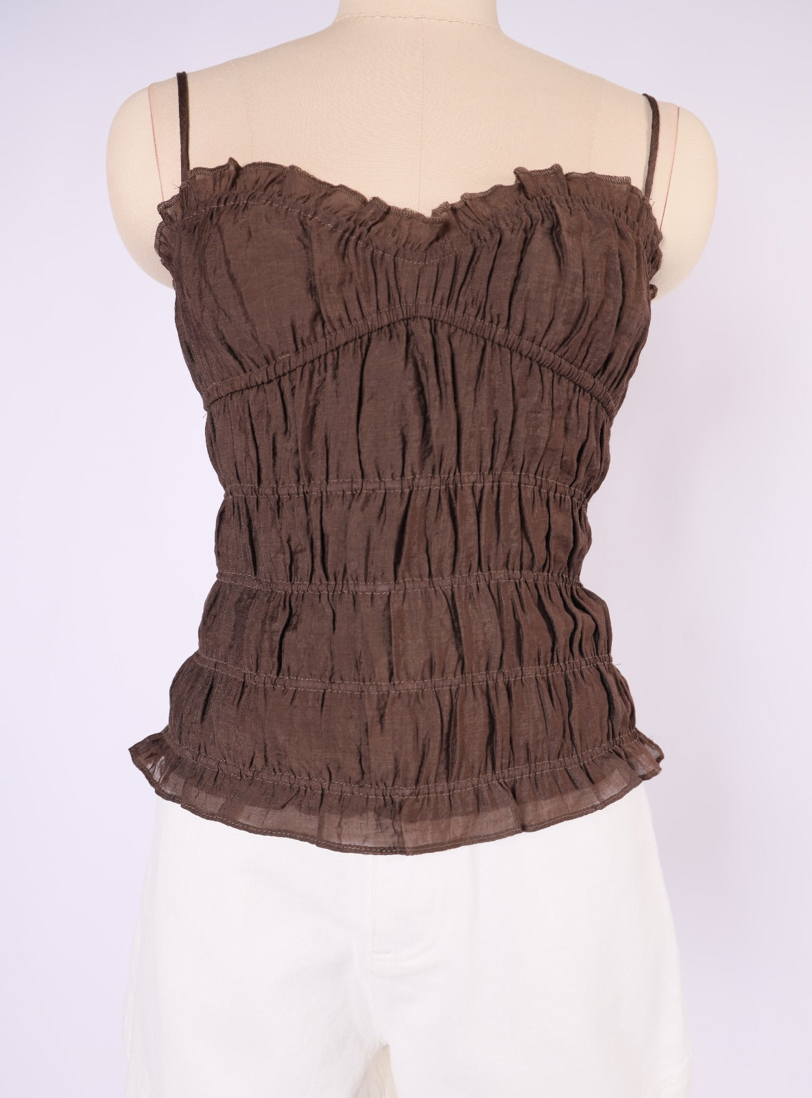 RUFFLED TOP OFF CHOCOLATE