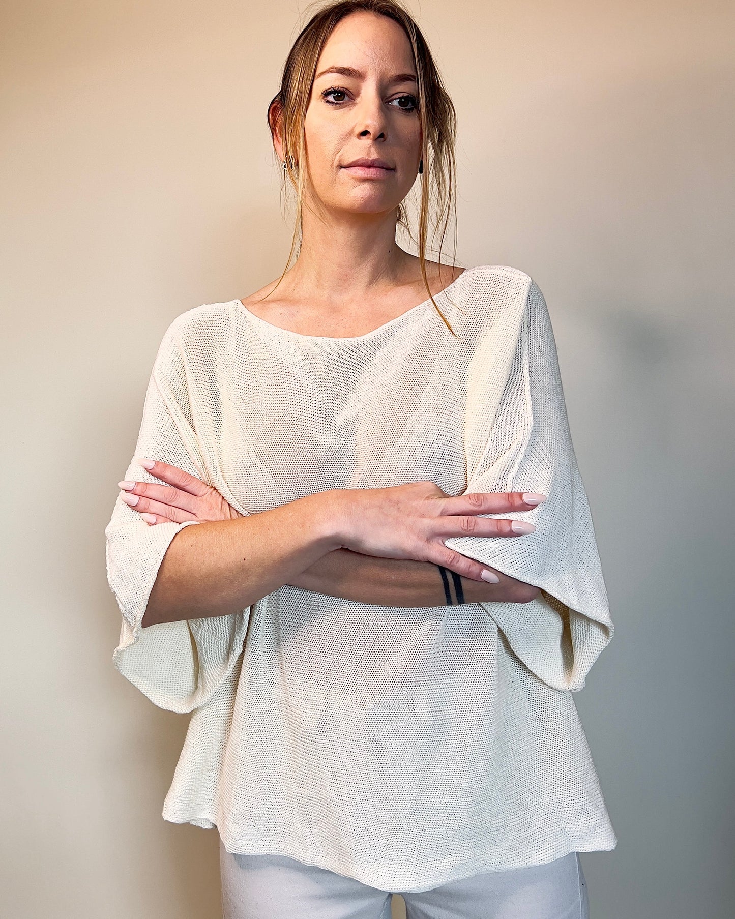 Lightweight Knit Off White