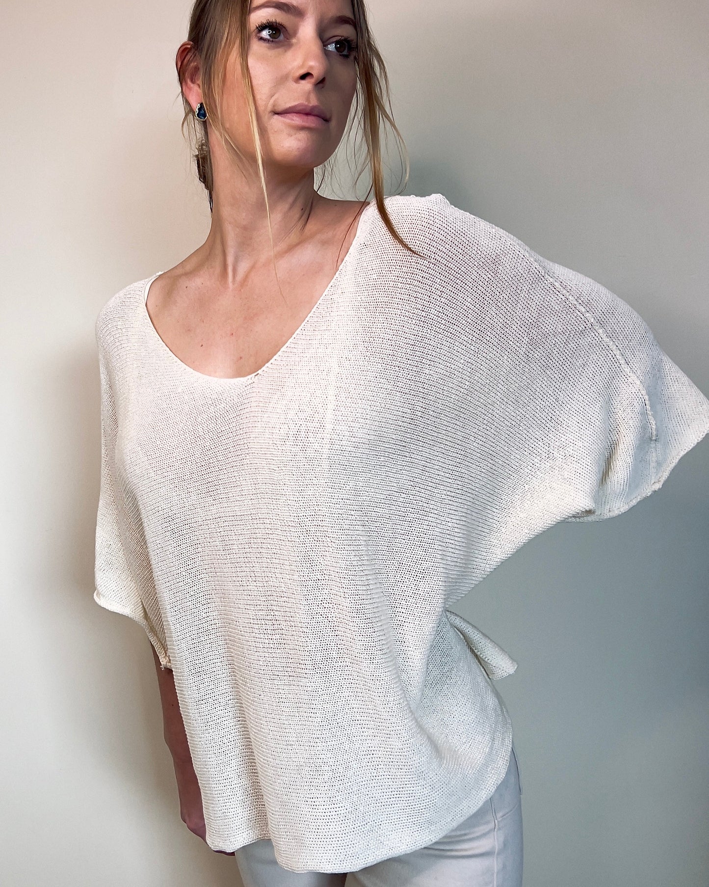 Lightweight Knit Off White