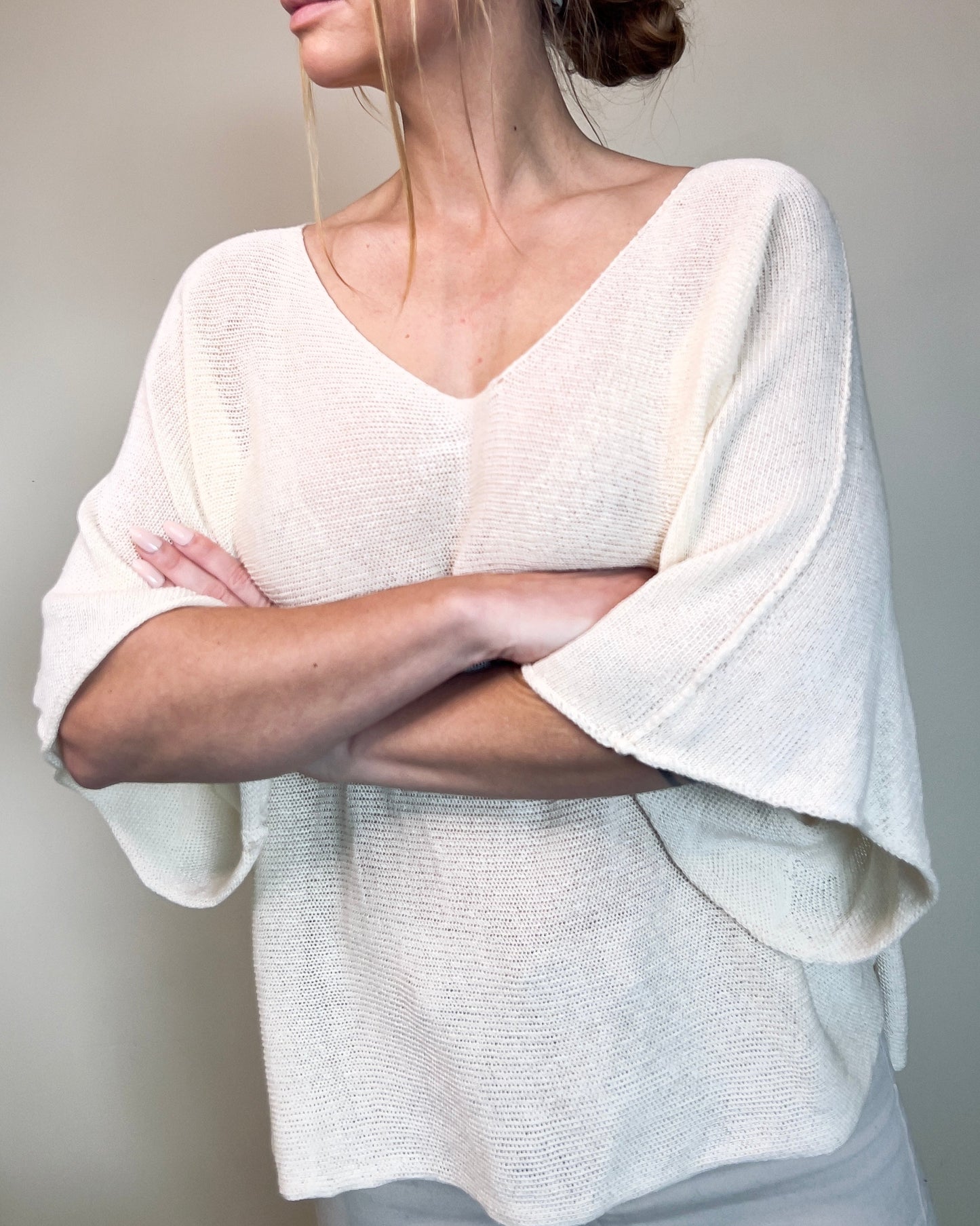 Lightweight Knit Off White