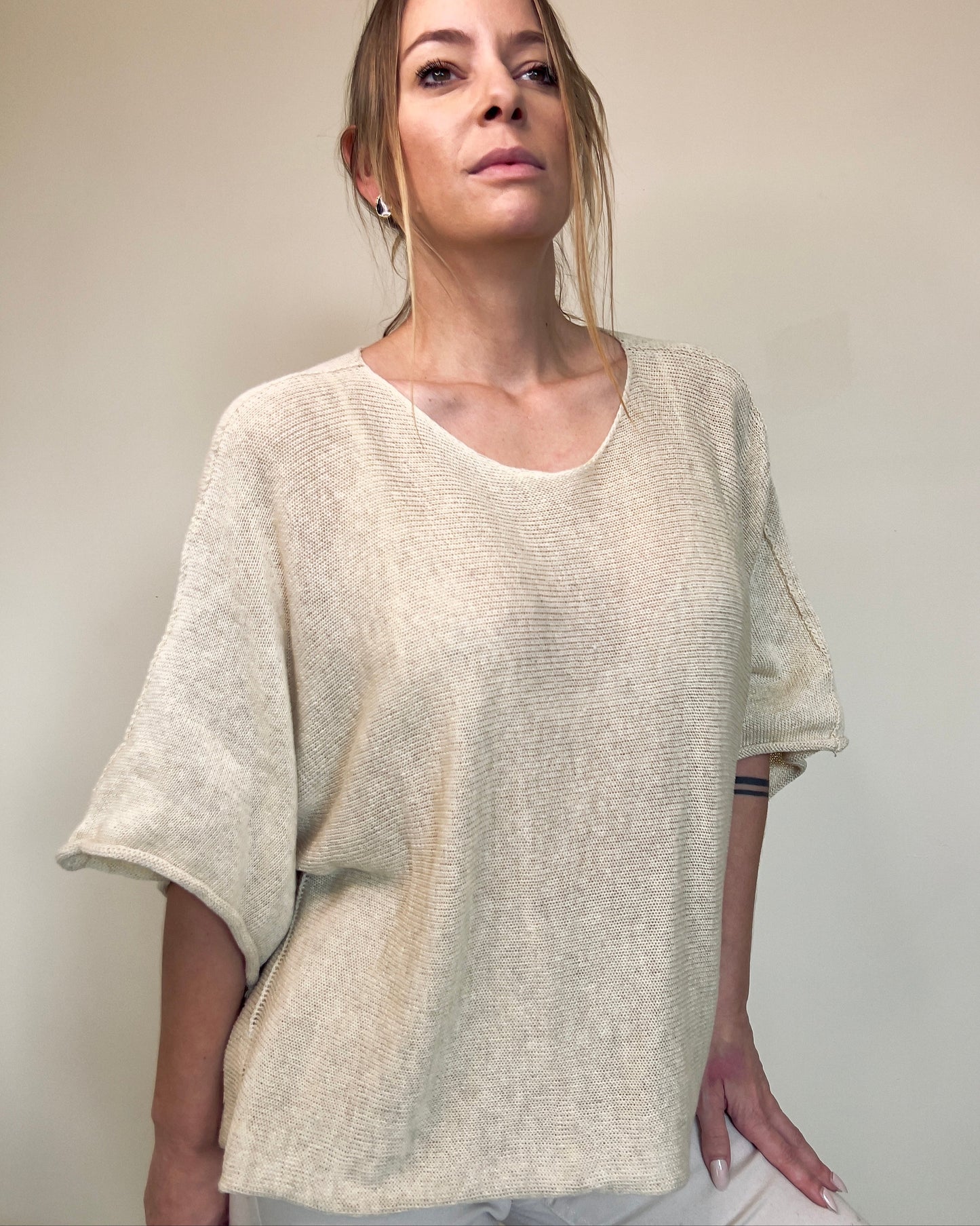 Lightweight Knit Beige