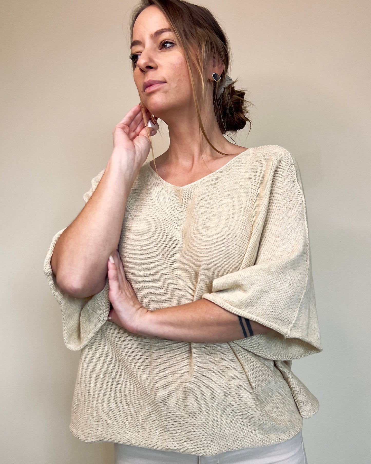Lightweight Knit Beige