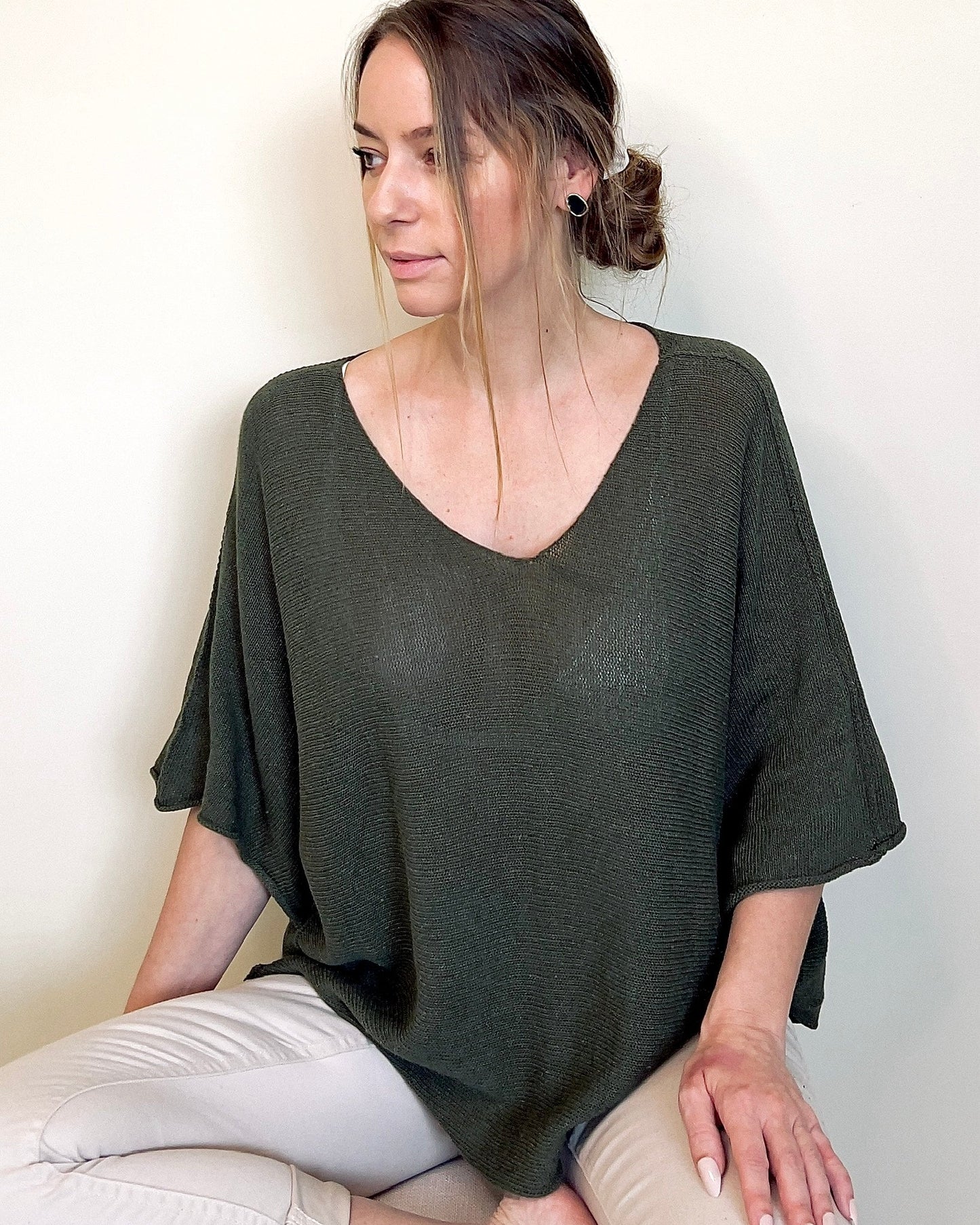 Lightweight Knit Olive