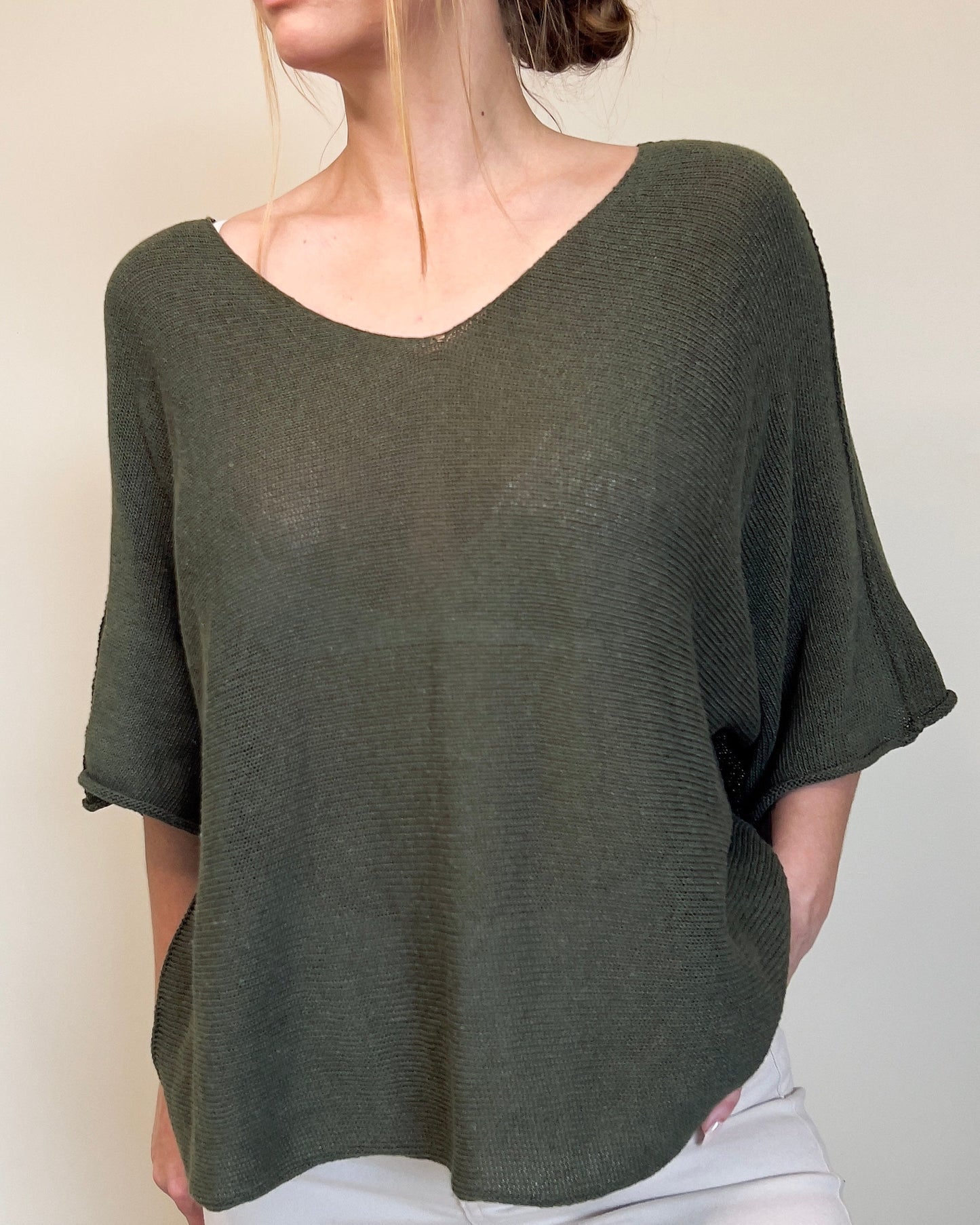 Lightweight Knit Olive