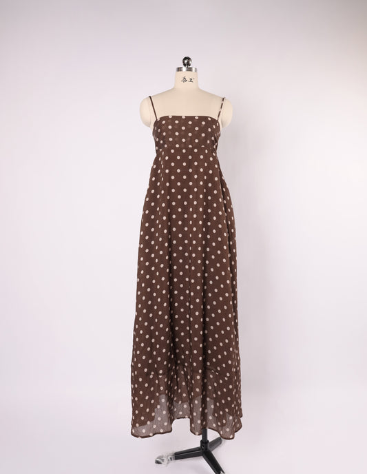 POLKA DOT MAXI DRESS
