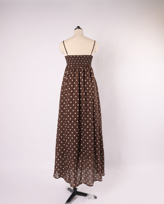 POLKA DOT MAXI DRESS